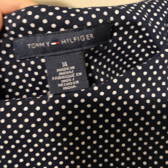 Tommy Hilfiger polka dot black and white dress size 14 - Picture 3 of 3
